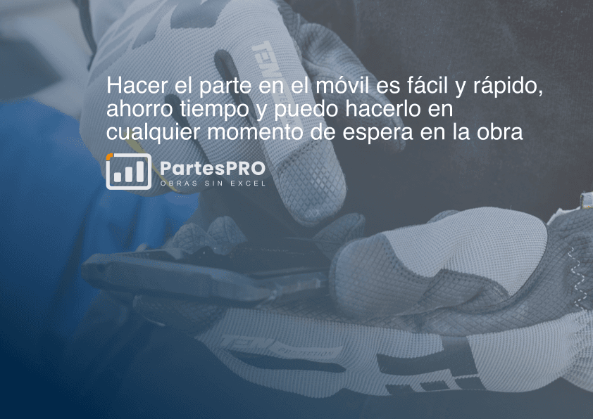 Profesional de fontanería usando PartesPRO